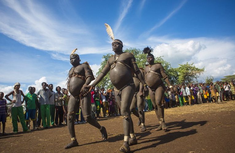 Meet the Bodi tribe where big is beautiful and men compete to be the fattest for fame