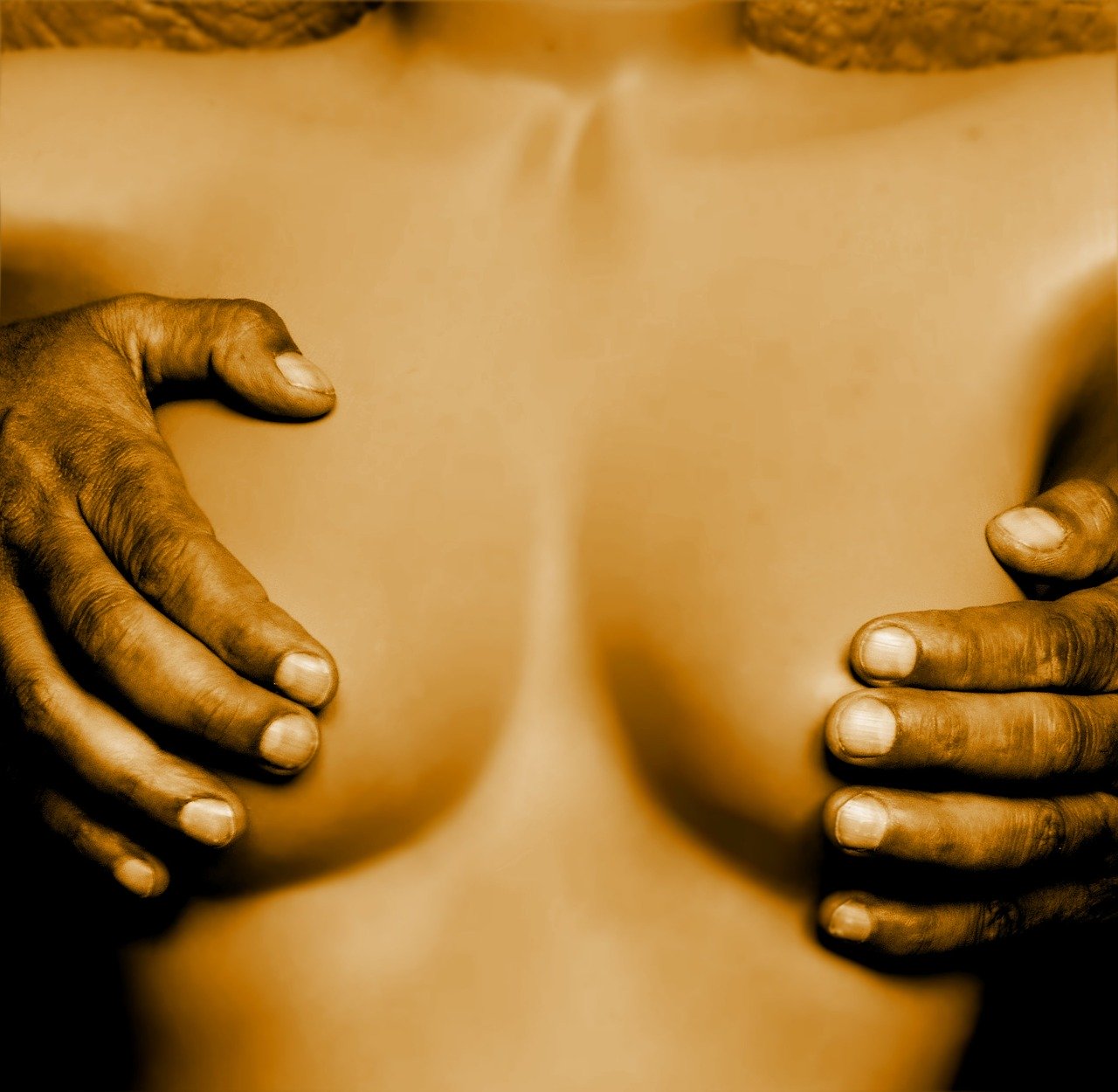 naked woman breasts