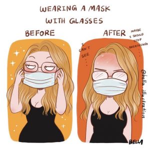 4 foolproof ways to avoid your glasses fogging while wearing a face mask. (Facebook)