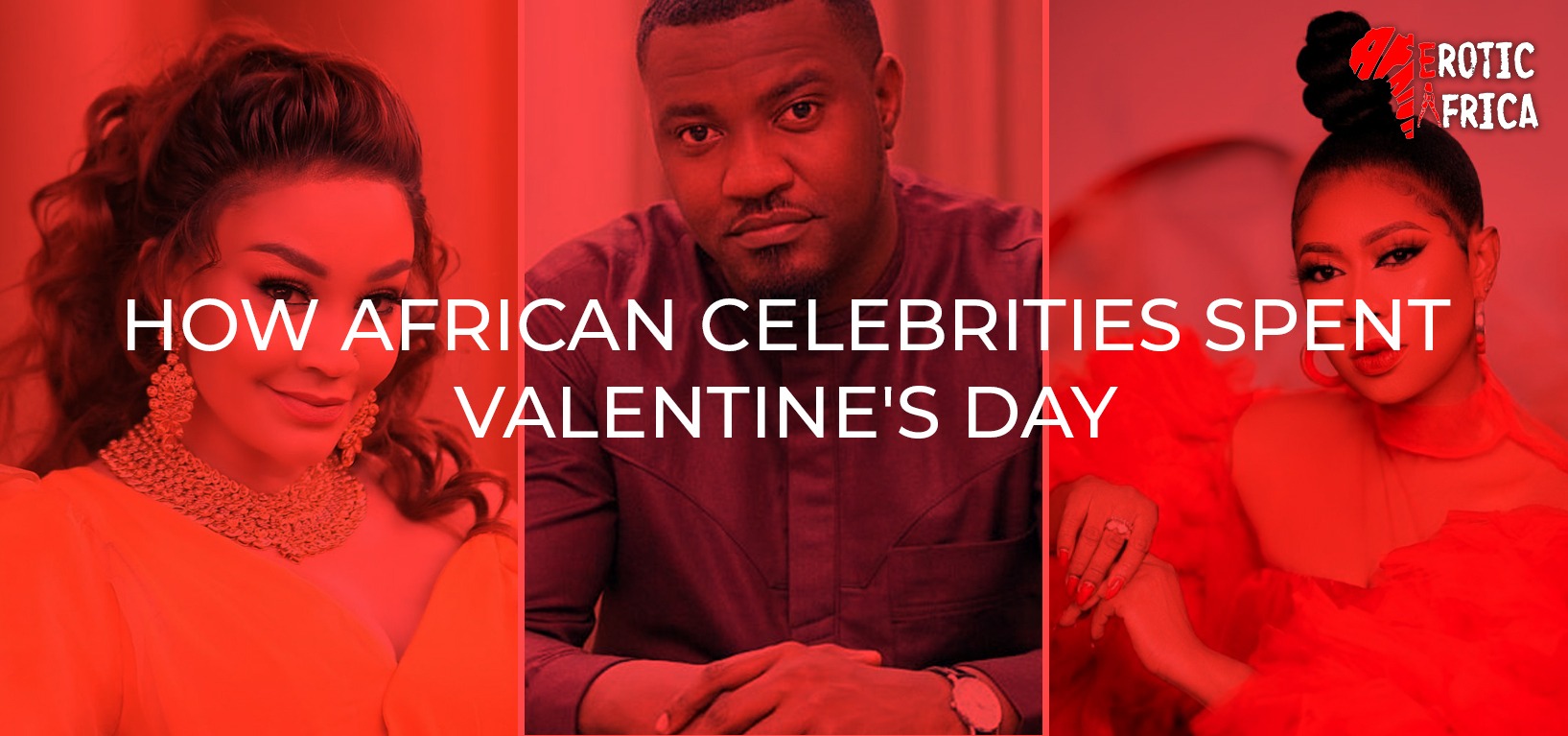 African celebrities spending valentine's day