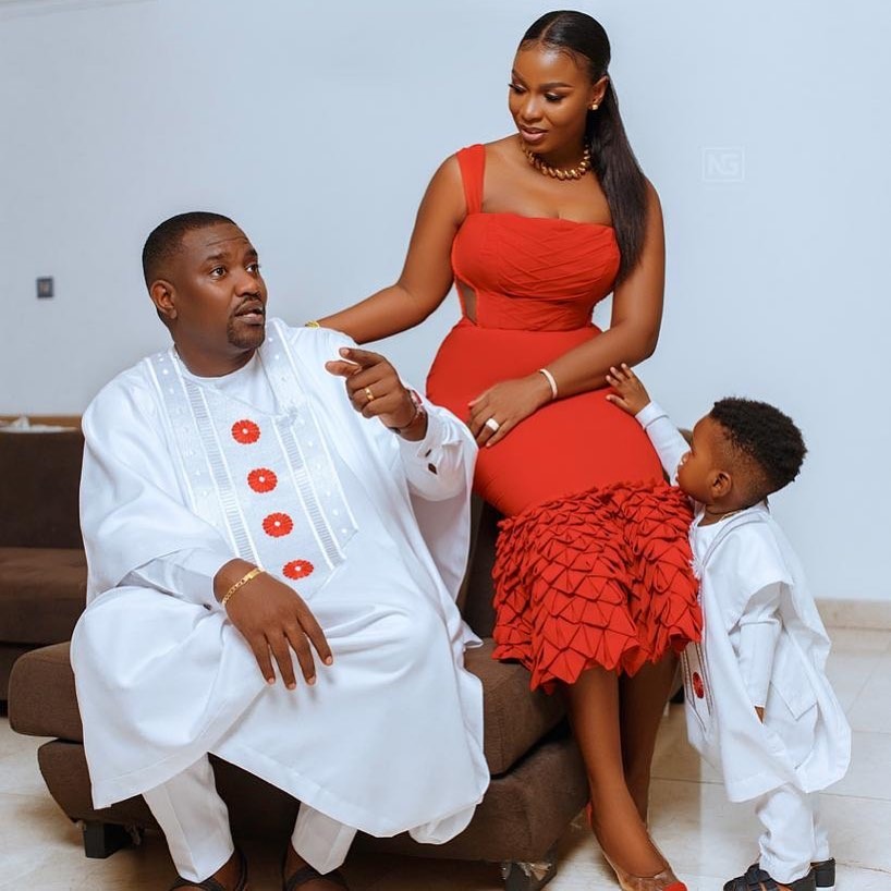 John Dumelo and his family