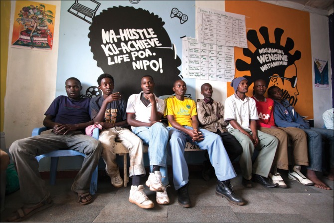 A group of male sex workers