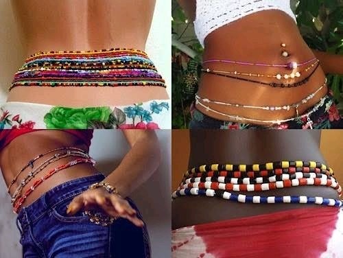 Different types of waistbeads