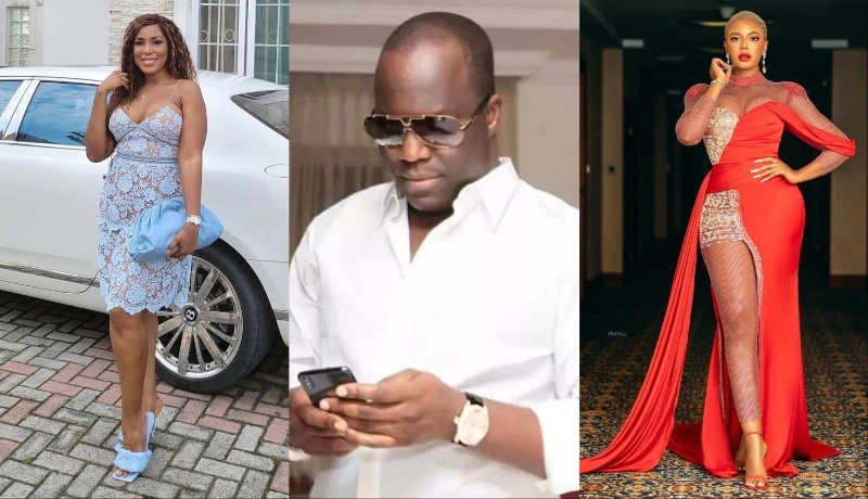 Nancy Isime, Linda Ikije and baby daddy 