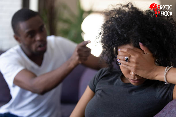 man woman quarrel
