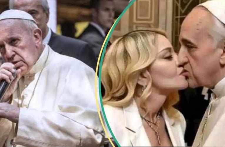 Viral Picture Of Pope Francis Grabbing Musician Madonna's Breast Verified 20